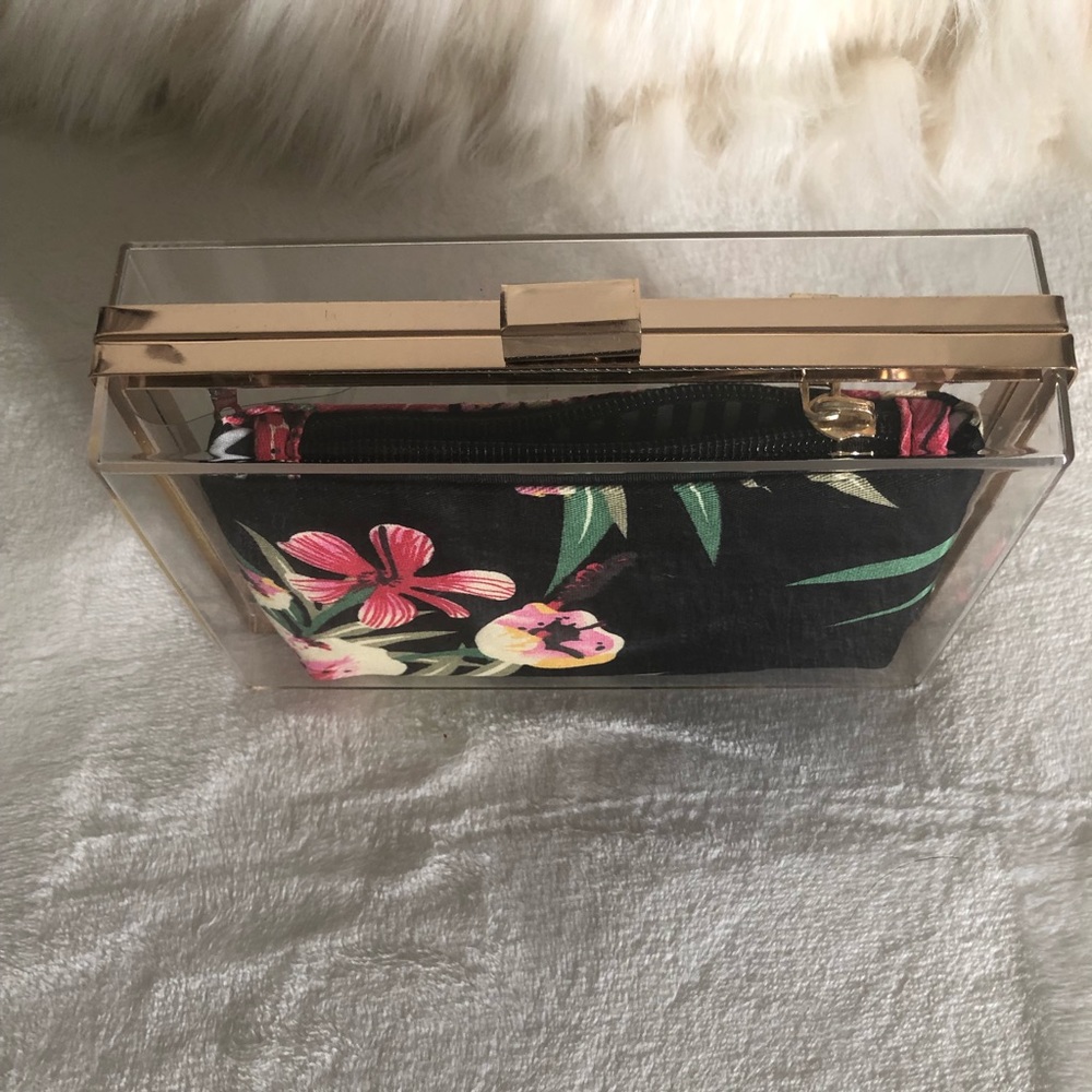 Statement Clear Acrylic Box Clutch View 4